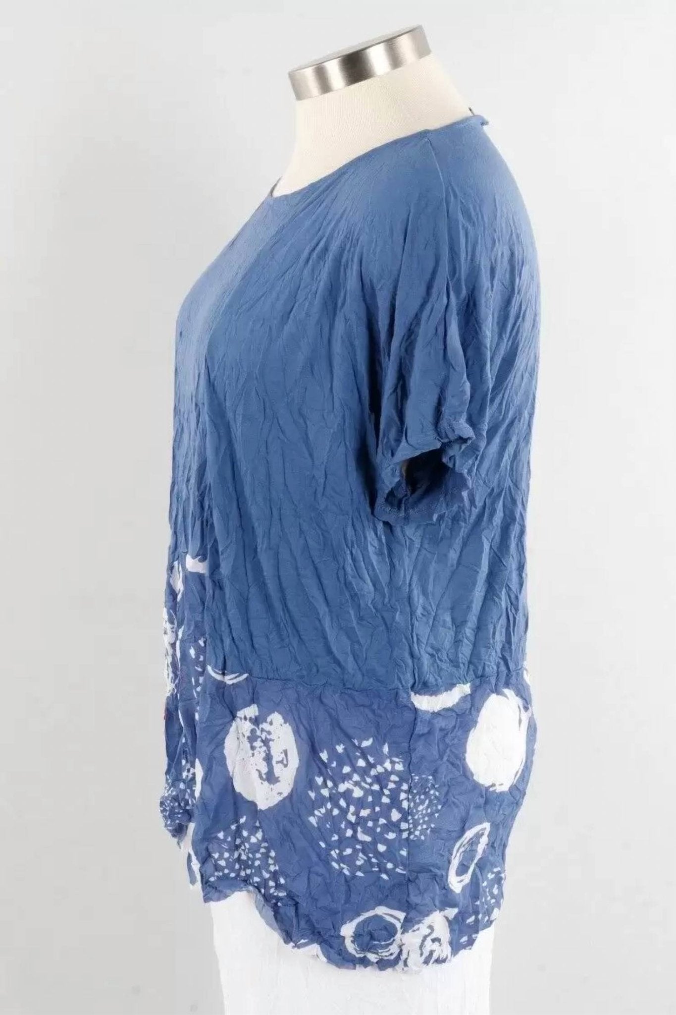 Chalet Et Ceci - Josephine Top - Plus - blouses - blue - clothing