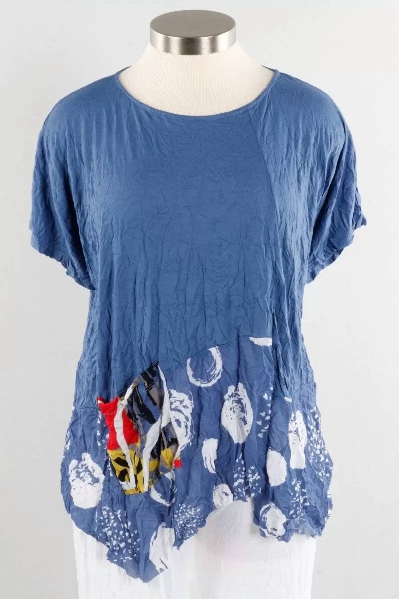 Chalet Et Ceci - Josephine Top - Plus - blouses - blue - clothing