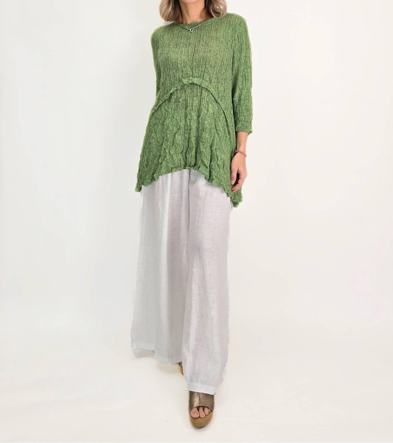 Chalet Et Ceci - Kerensa Tunic Top - blouses - clothing - green
