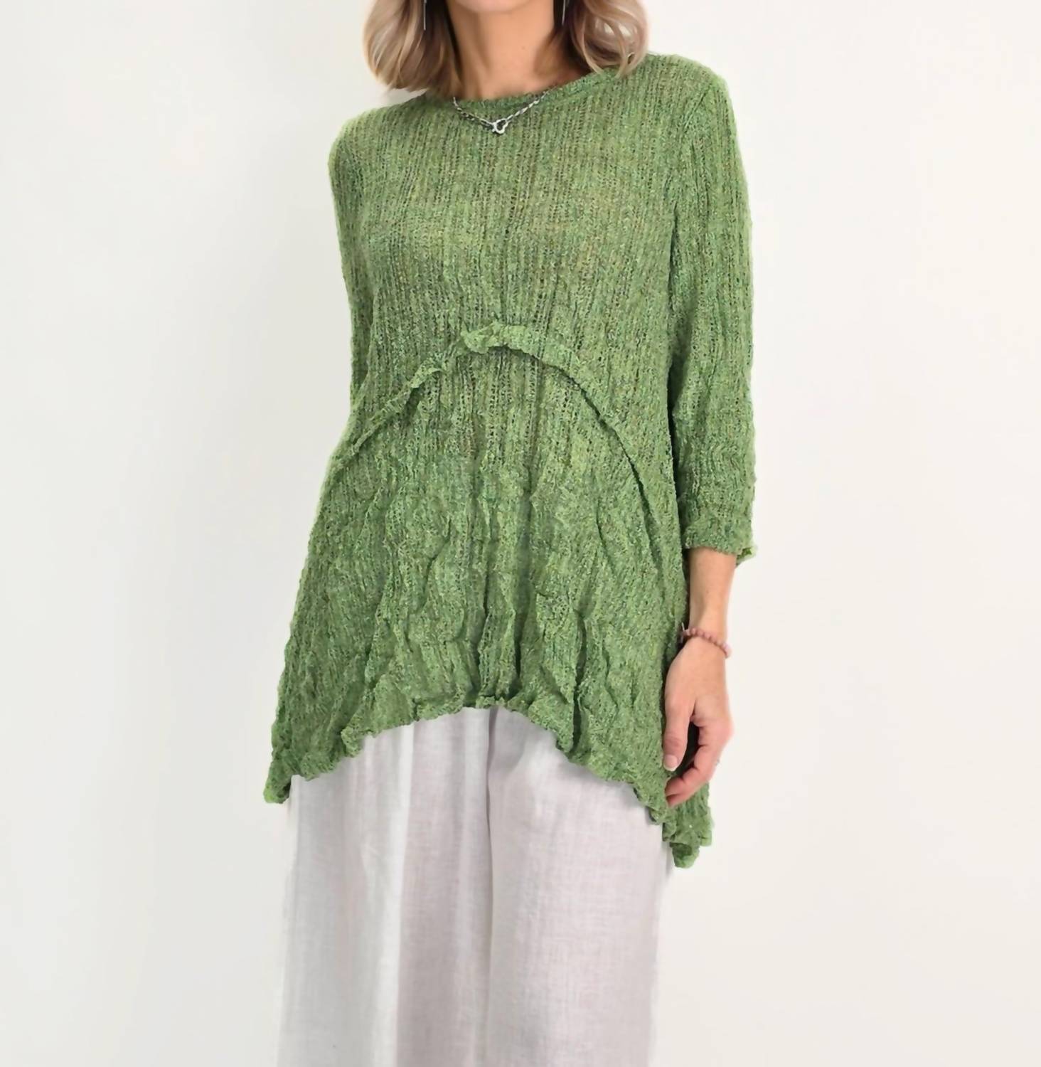 Chalet Et Ceci - Kerensa Tunic Top - blouses - clothing - green