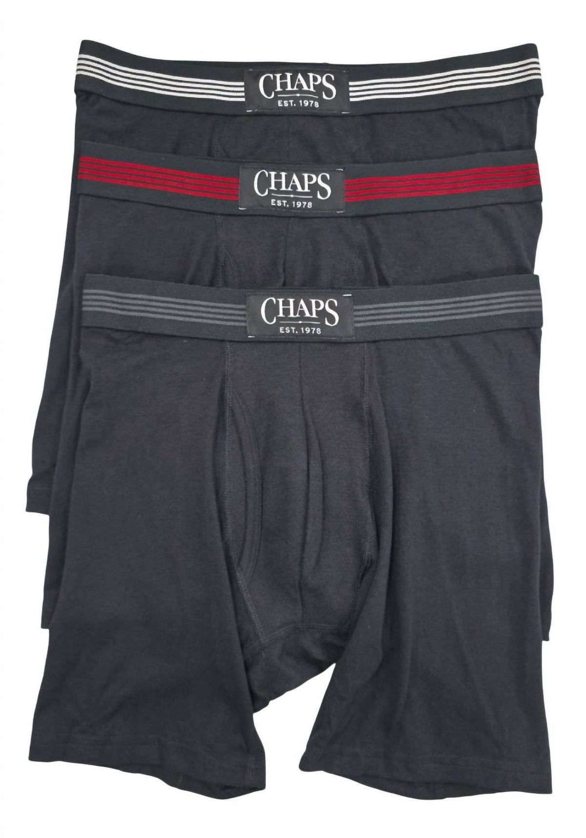Chaps - Men's Boxer Briefs Three Pack Set
