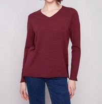 Charlie B - Basic V-neck Sweater