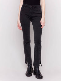 Charlie B - Bootcut Jeans With Front Slits