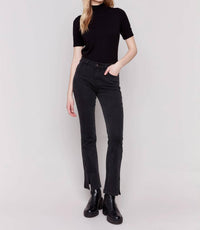 Charlie B - Bootcut Jeans With Front Slits