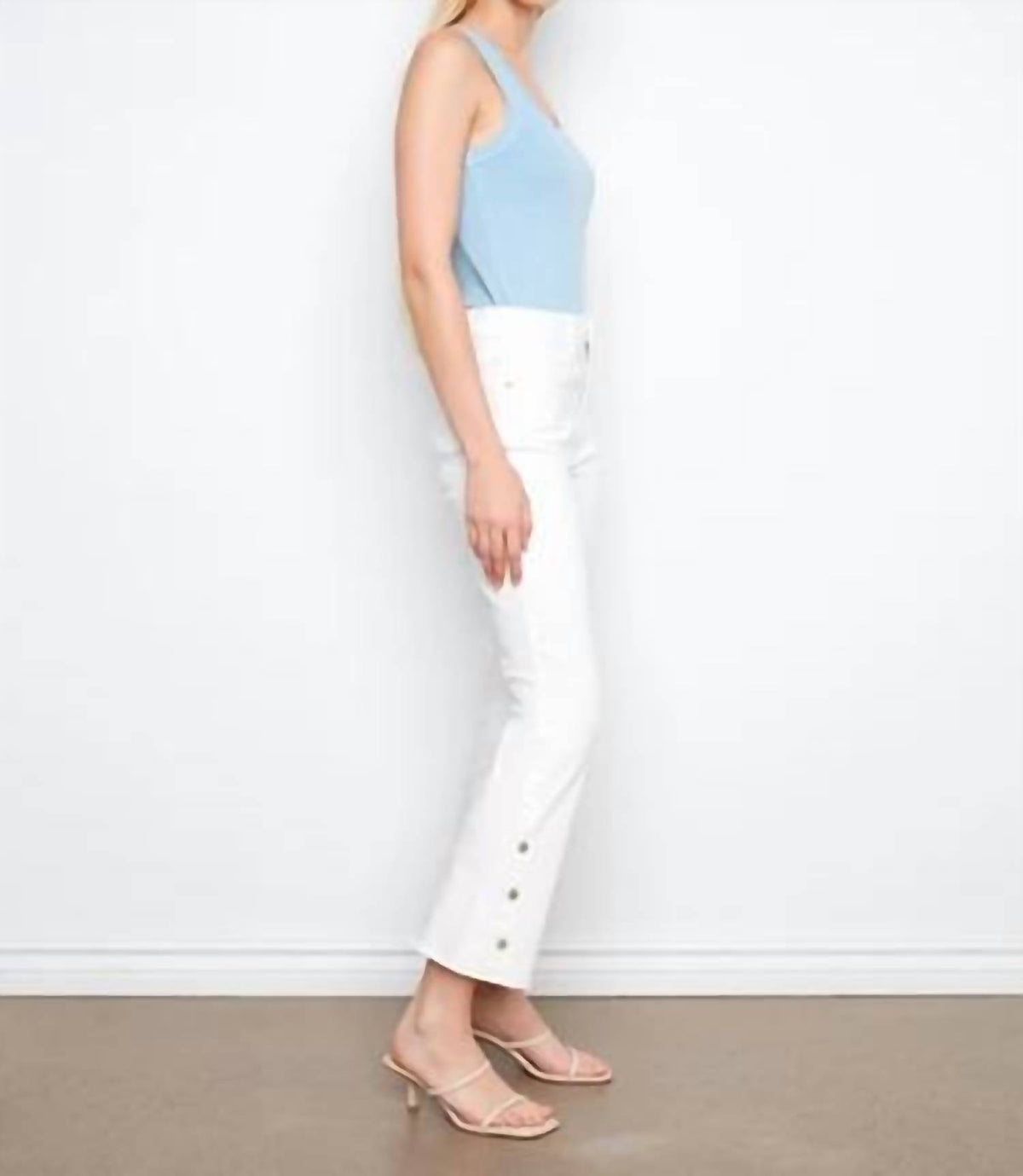 Charlie B - Bootcut Leg Jeans With Side Snaps
