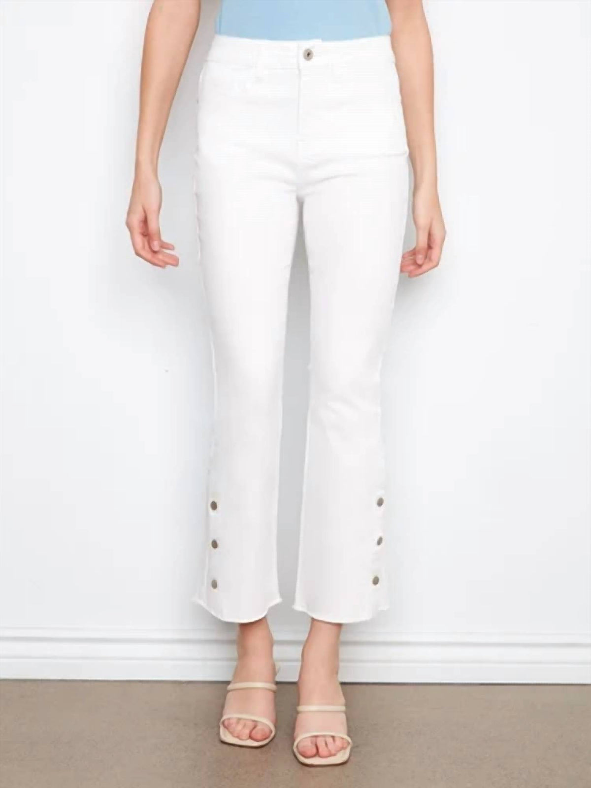 Charlie B - Bootcut Leg Jeans With Side Snaps