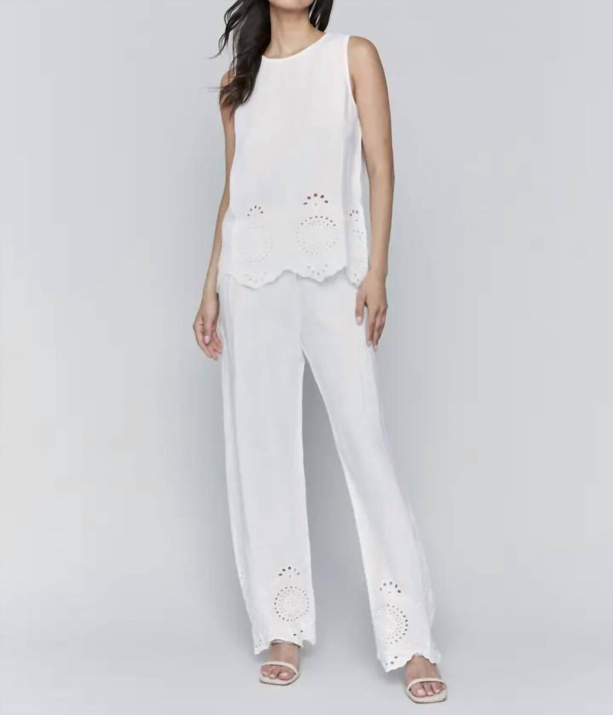 Charlie B - Border Embroidered Top