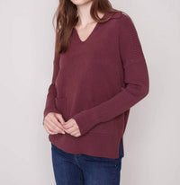 Charlie B - Collared Knit Sweater