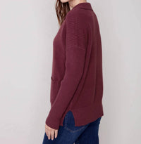 Charlie B - Collared Knit Sweater