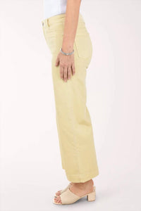 Charlie B - Colored Cropped Flare Patch Pocket Pant