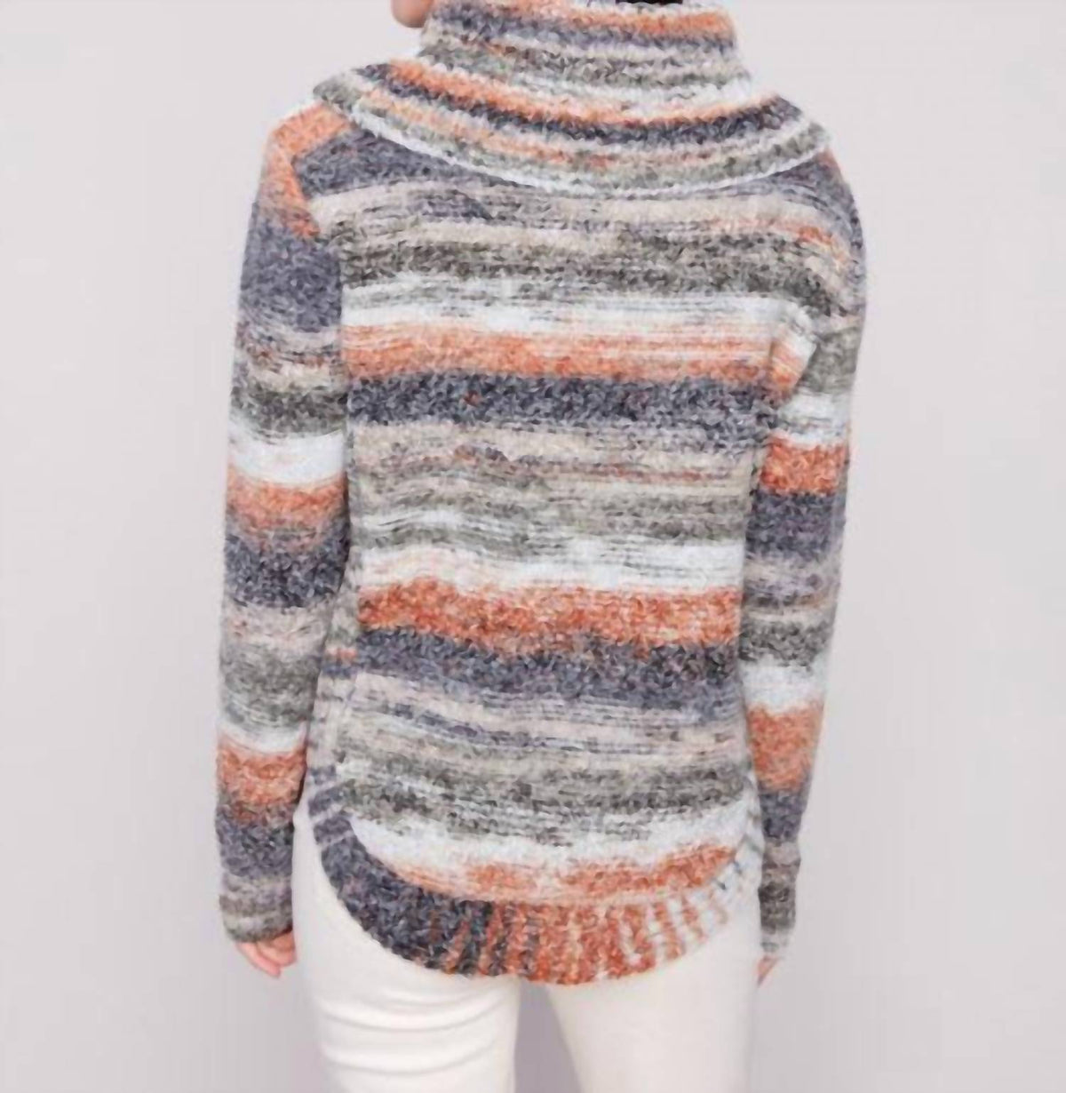 Charlie B - Cowl Neck Cable Knit Sweater
