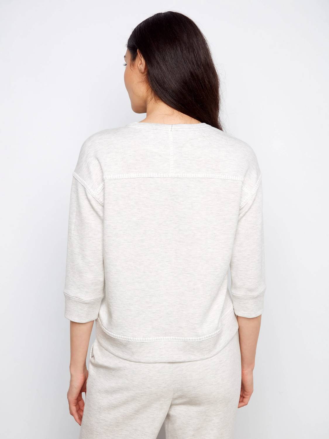 Charlie B - CREW NECK DROP SHOULDER TOP