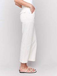 Charlie B - Cropped Utility Pocket Twill Pants - clothing - cotton - pants