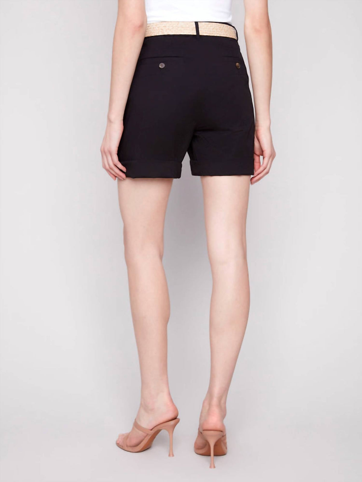 Charlie B - Cuffed Shorts With Belt