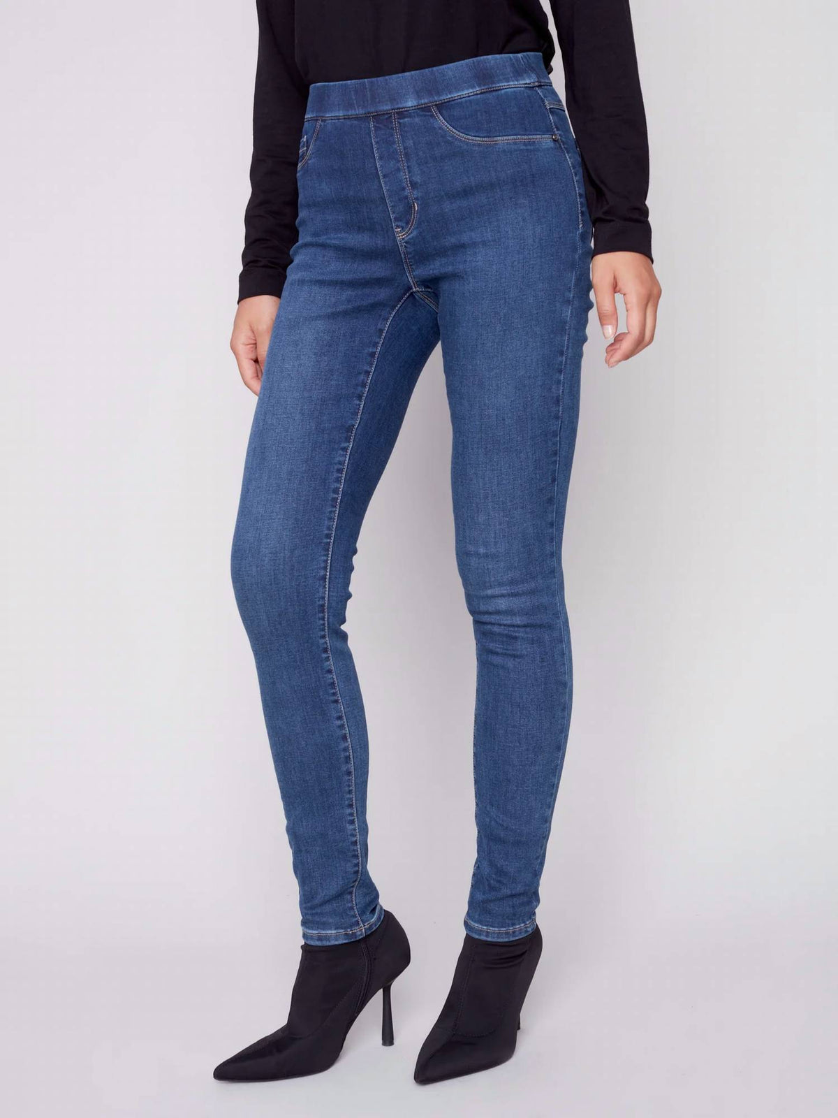 Charlie B - Denim Pull-on Pants