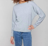 Charlie B - Dolman Sleeve Sweater With Lurex