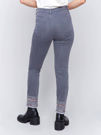 Charlie B - Embroidered Hem Jeans