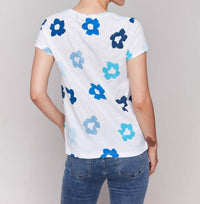 Charlie B - Floral Print Tee - clothing - cotton - floral