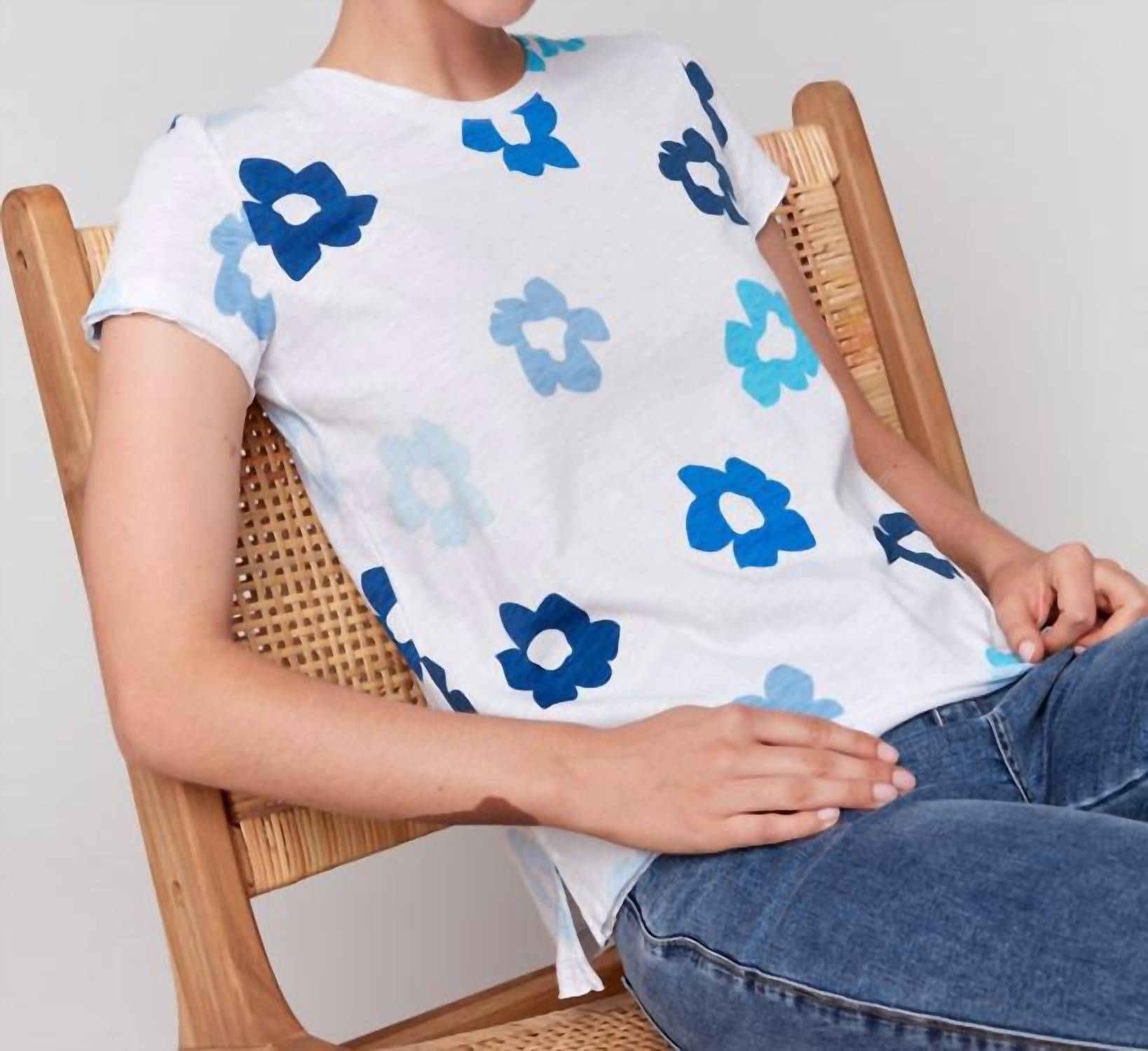 Charlie B - Floral Print Tee - clothing - cotton - floral