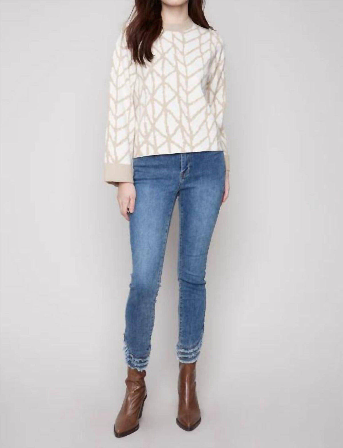 Charlie B - Jacquard Knit Sweater