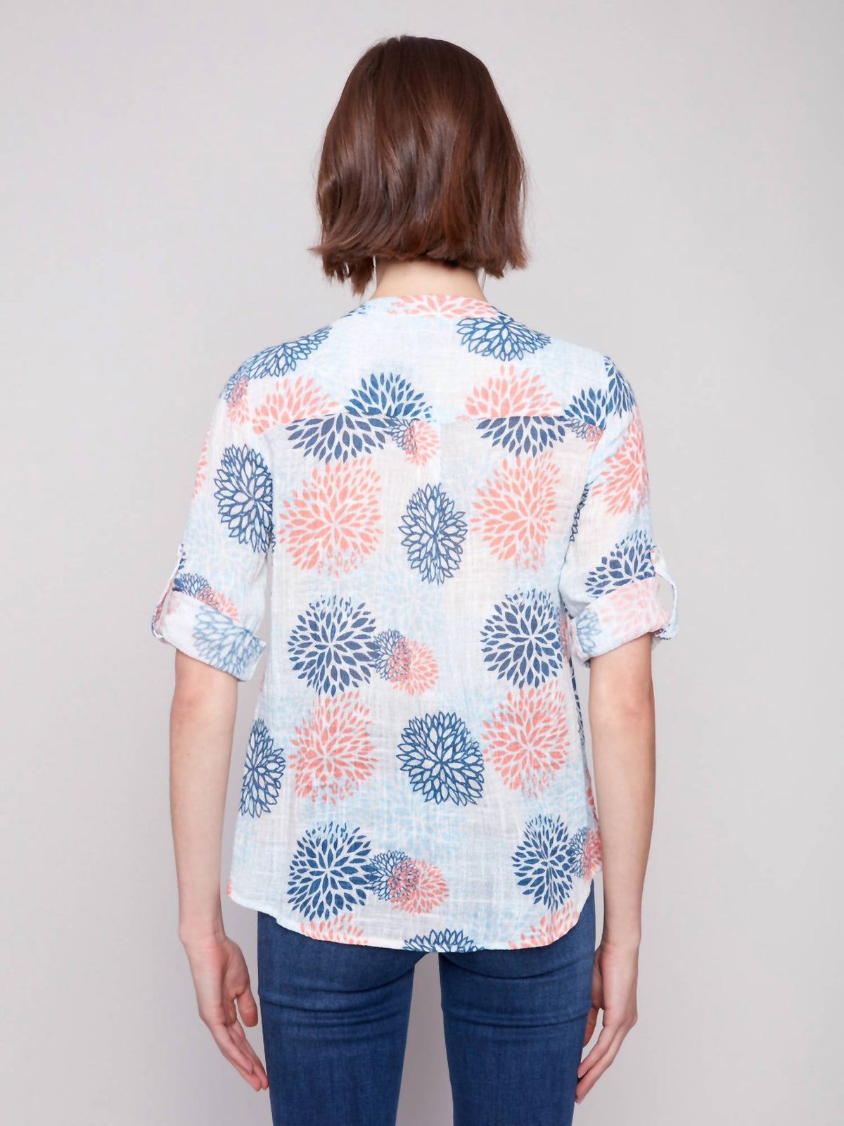 Charlie B - Jasmin Printed Cotton Gauze Blouse
