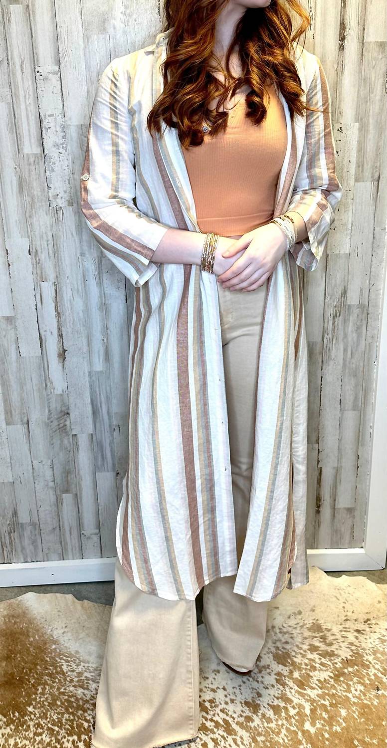 Charlie B - Looking Chic in Stripes Duster