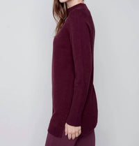 Charlie B - Mock Neck Tunic Sweater