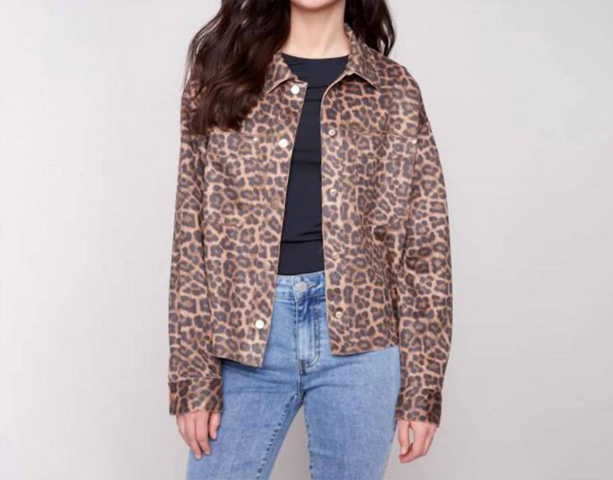 Charlie B - Print Scuba Short Jacket