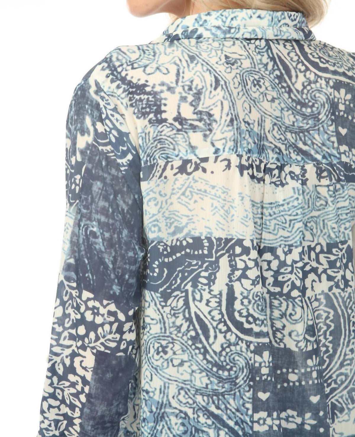 Charlie B - Printed Button-up Blouse