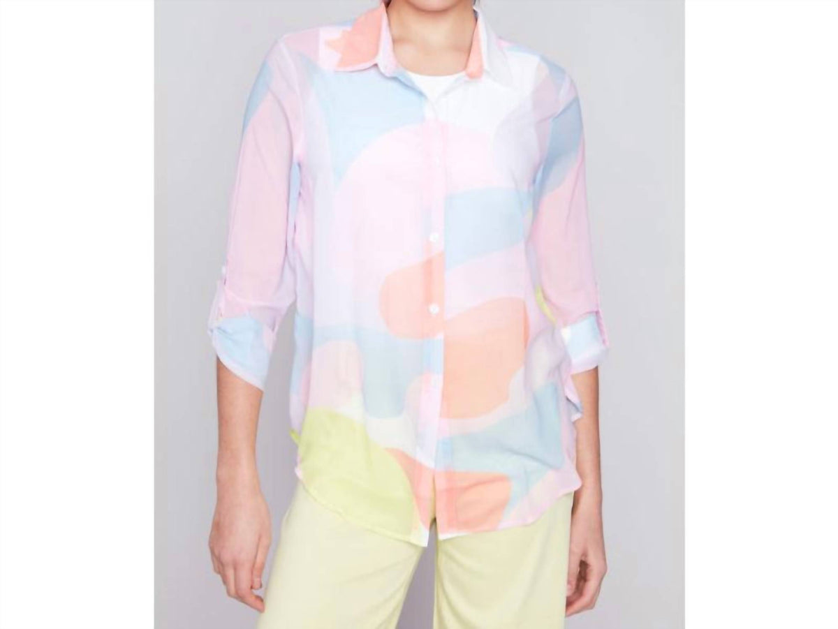 Charlie B - Printed Chiffon Blouse