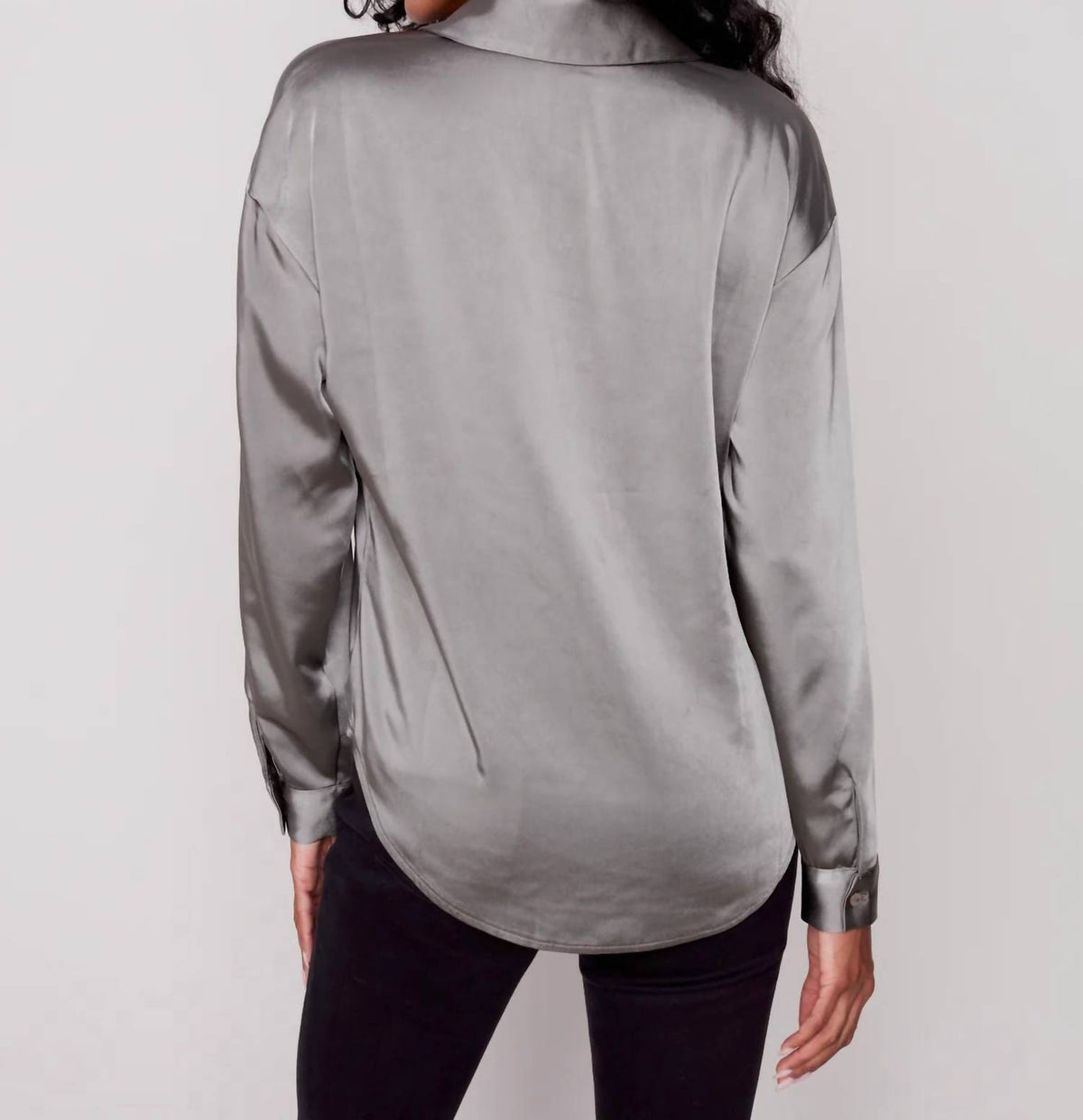 Charlie B - Printed Gusty Satin Shirt