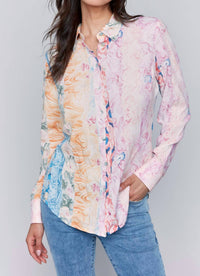 Charlie B - Printed Long Sleeve Button Up
