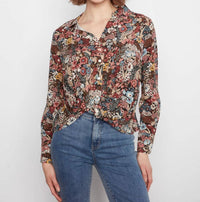 Charlie B - Printed Shirt With Twisted Front