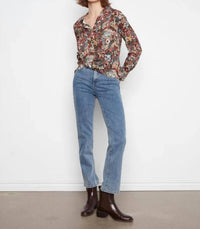 Charlie B - Printed Shirt With Twisted Front