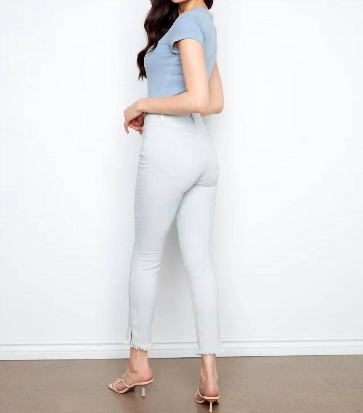 Charlie B - Printed Slim Leg Twill Pants