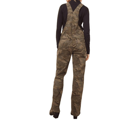 Charlie B - Printed Stretch Denim Overall - camouflage - clothing - denim