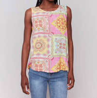 Charlie B - Printed Viscose Sleeveless Top