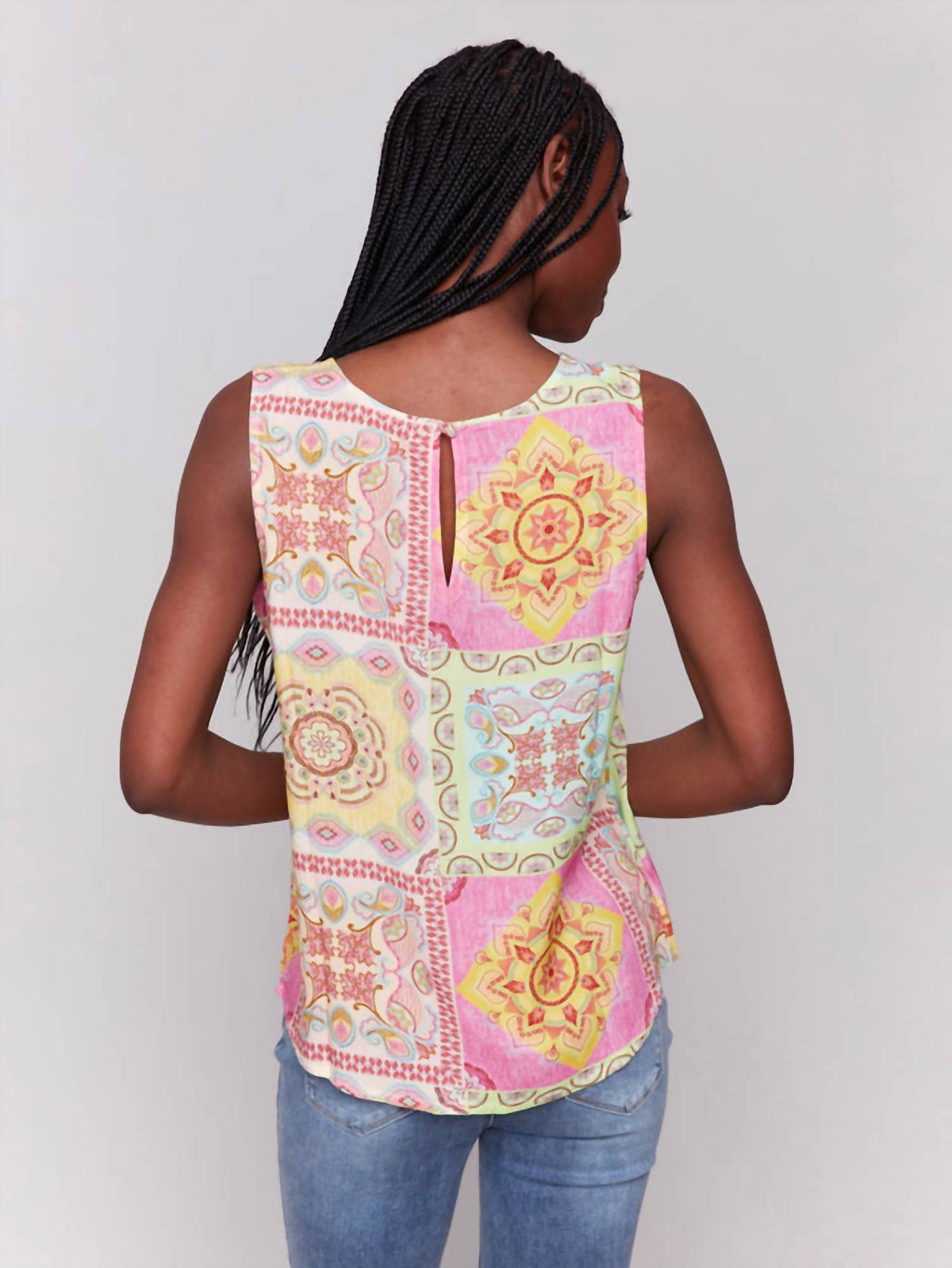 Charlie B - Printed Viscose Sleeveless Top