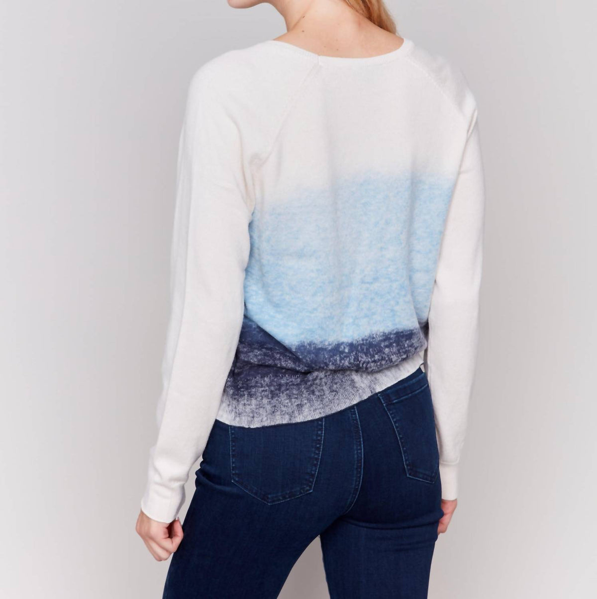 Charlie B - Raglan Sleeve Crew Neck Sweater