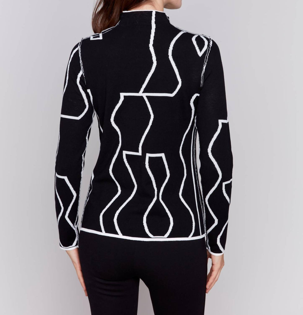 Charlie B - Reversible Mockneck Fitted Sweater