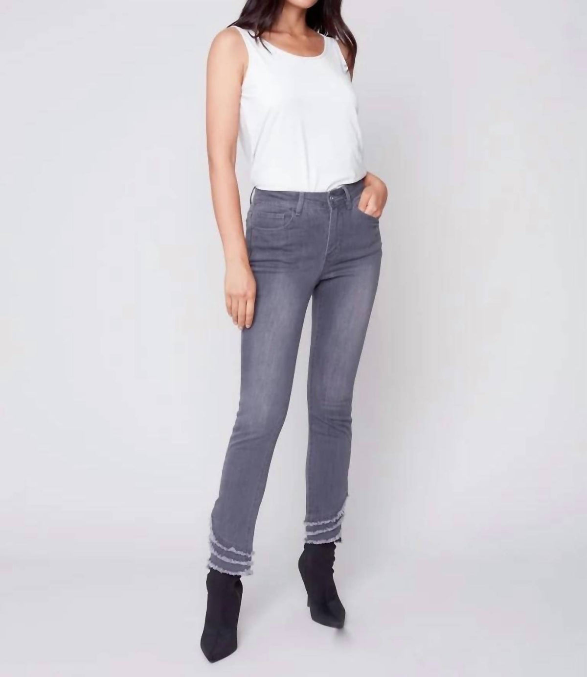 Charlie B - Ripped Hem Jeans