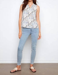 Charlie B - Ruffle Neck Top