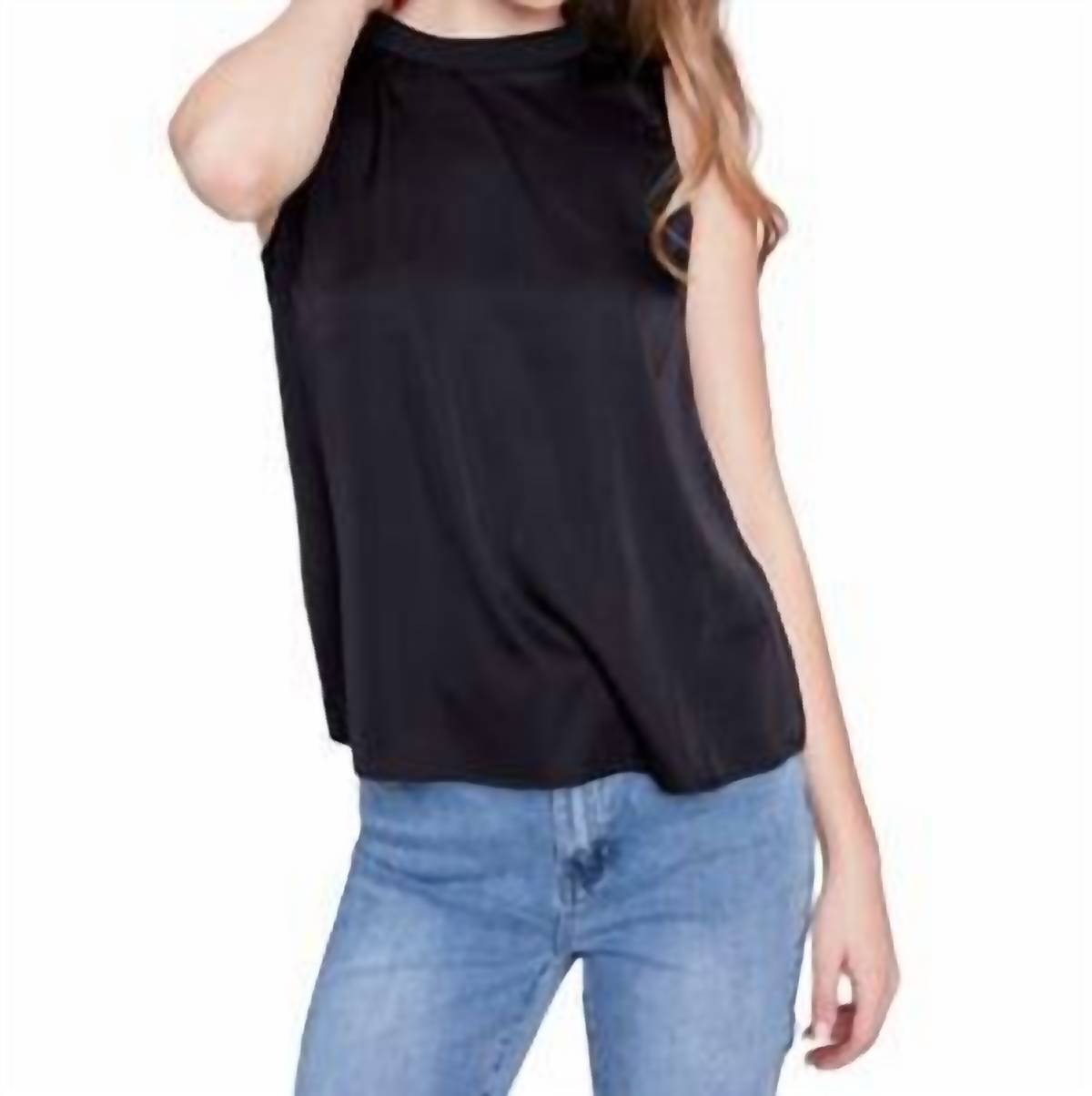 Charlie B - SATIN SLEEVELESS TOP