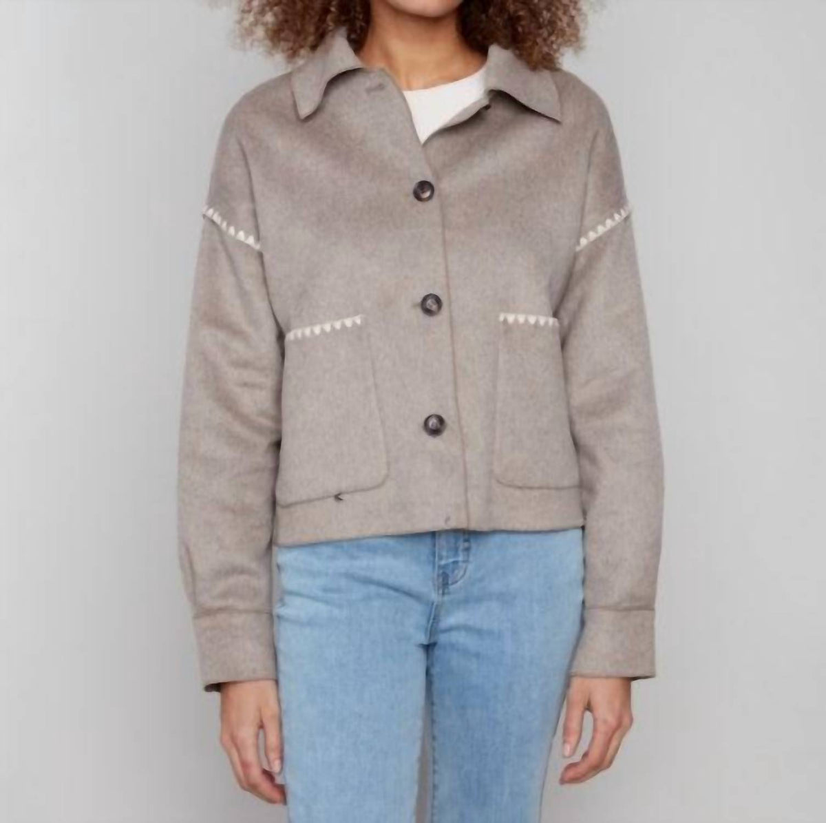 Charlie B - Short Double-faced Wool Jacket