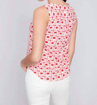 Charlie B - Side Buttons Sleeveless Top