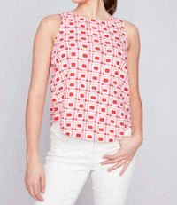Charlie B - Side Buttons Sleeveless Top
