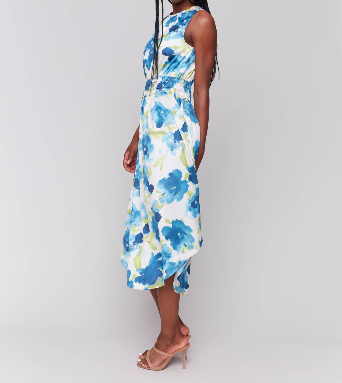 Charlie B - Sleeveless Printed Flowy Dress
