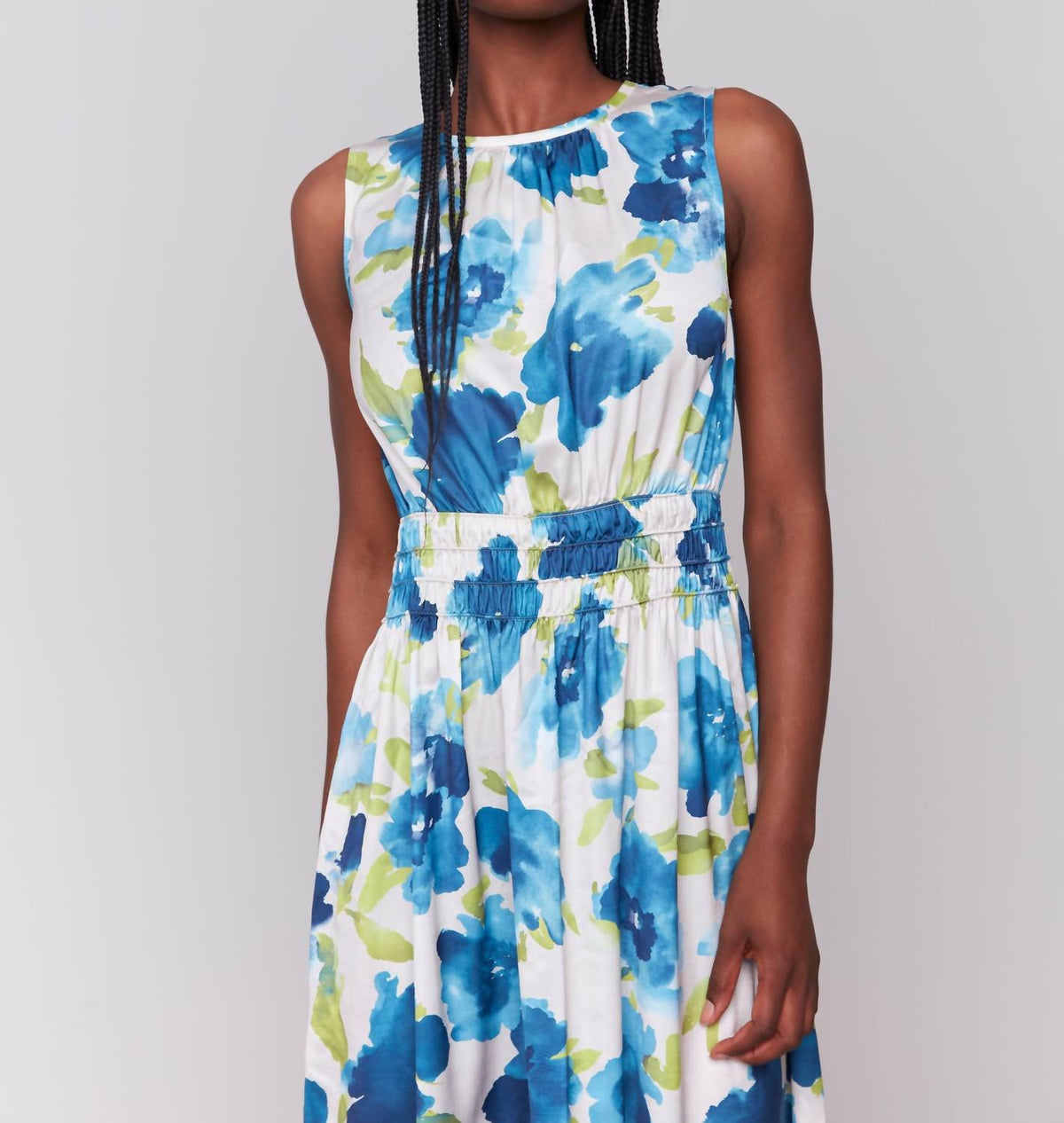 Charlie B - Sleeveless Printed Flowy Dress