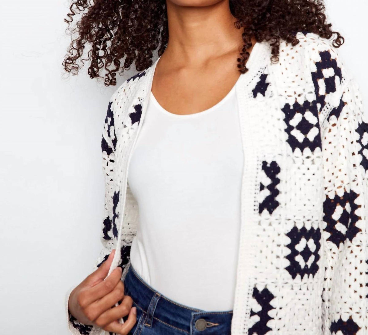 Charlie B - Square Crochet Cardigan