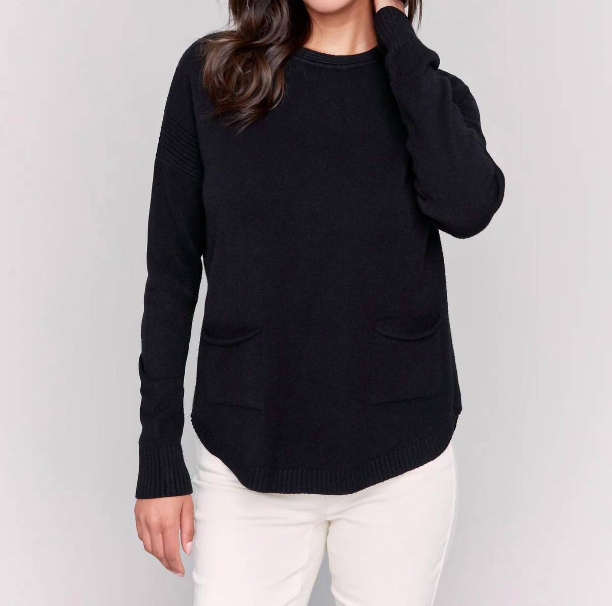 Charlie B - Sweater With Removable Scarf